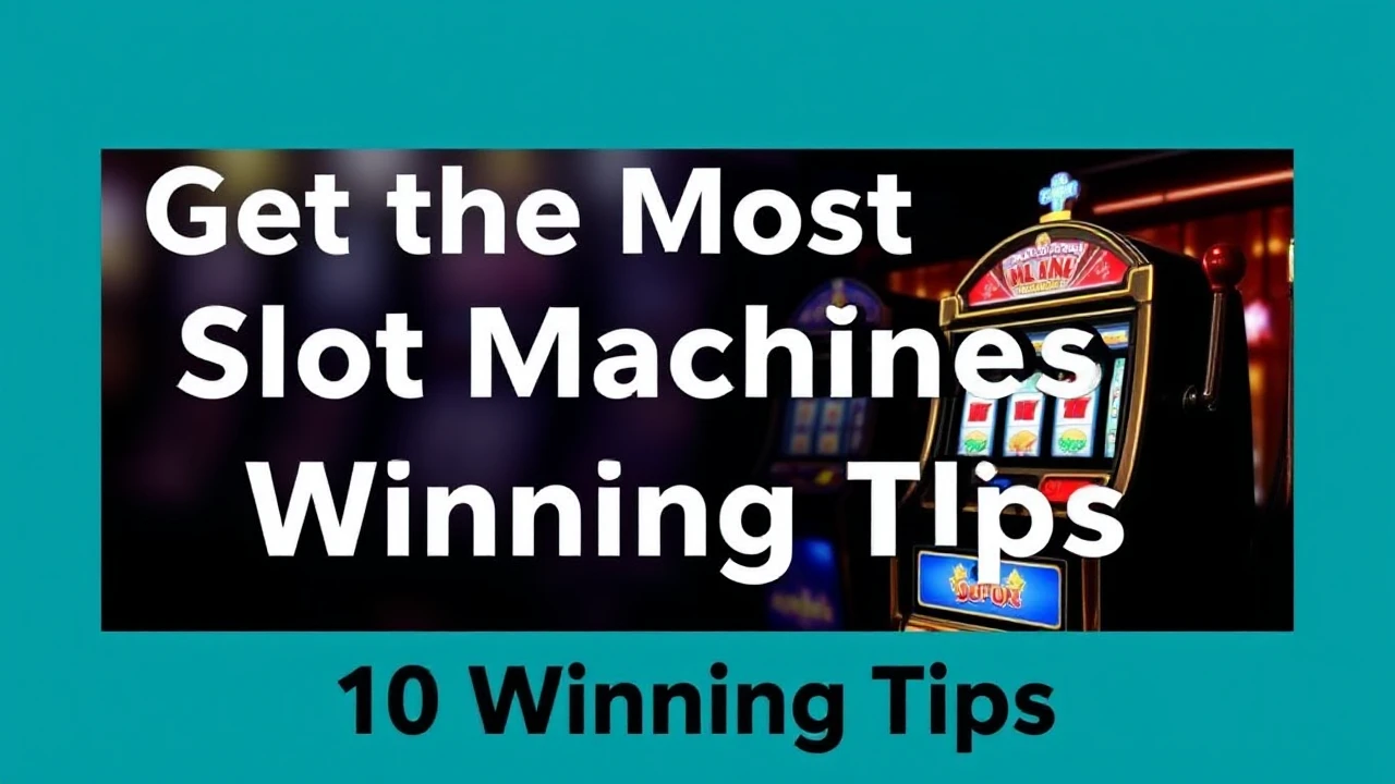 Get the Most Out of Slot Machines: 10 Winning Tips