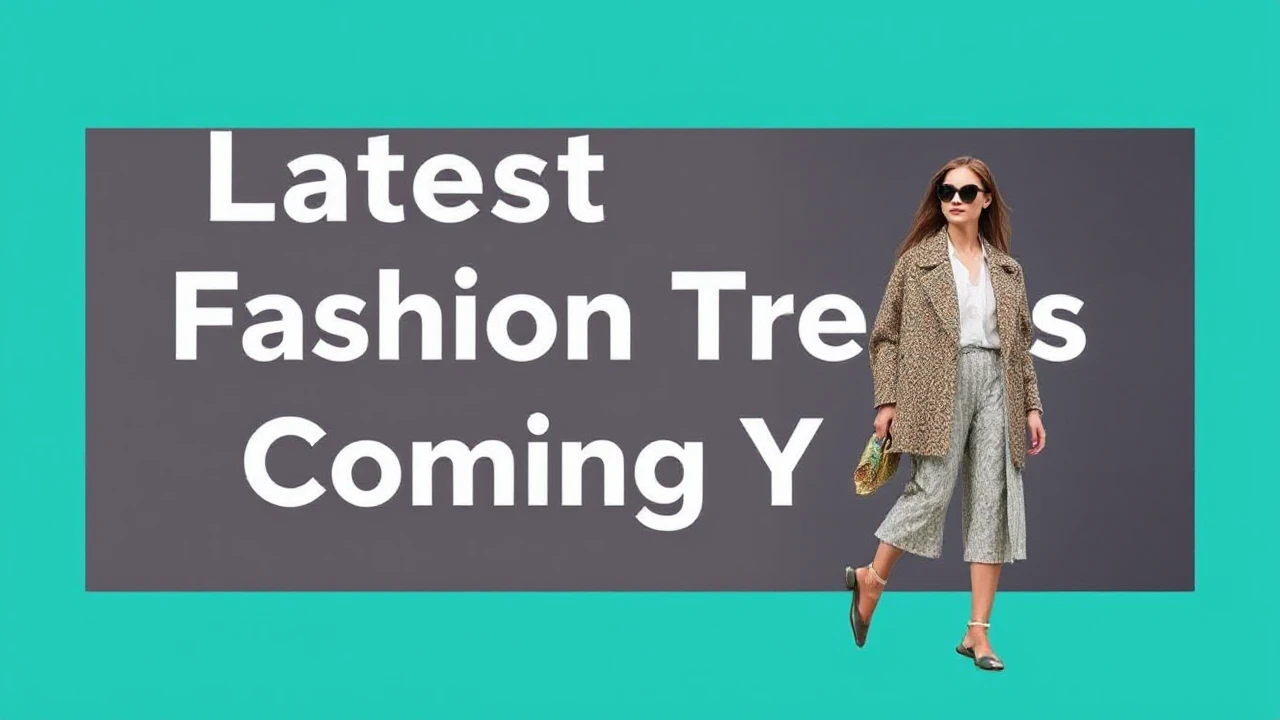 Latest Fashion Trends to Watch Out for in the Coming Year