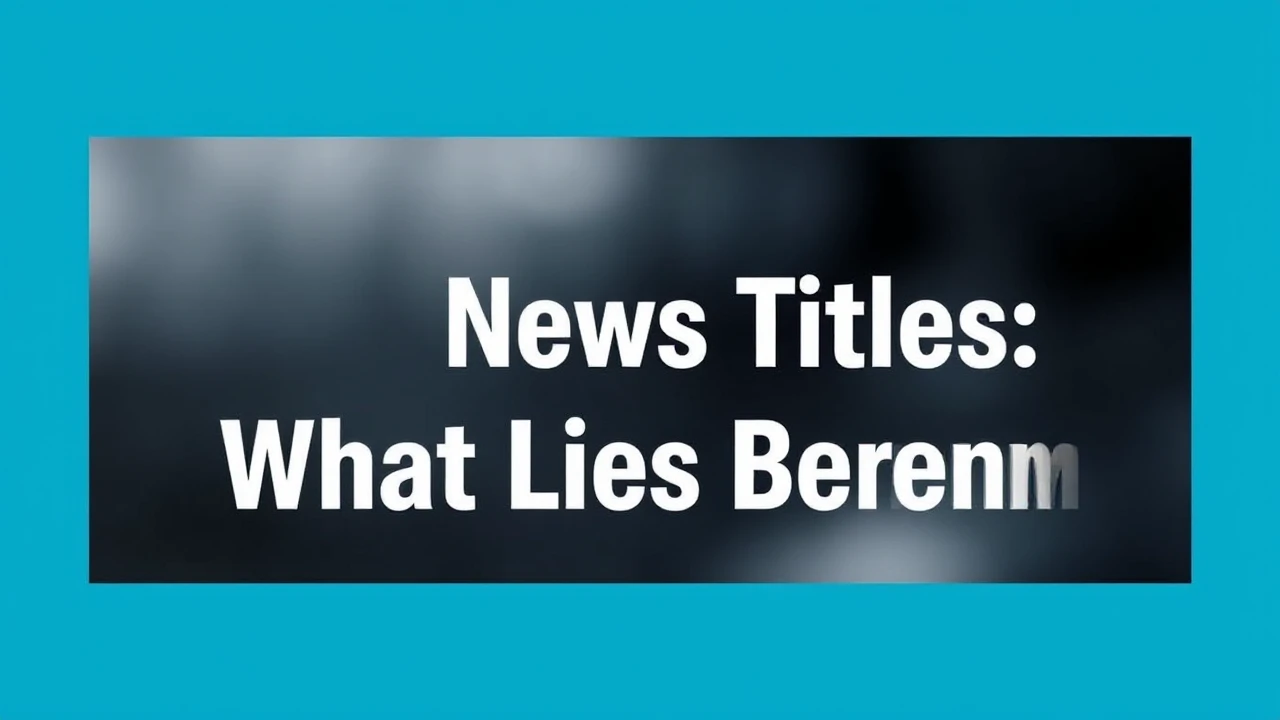 An In-Depth Look into the Reality Behind News Titles: What Lies Beneath