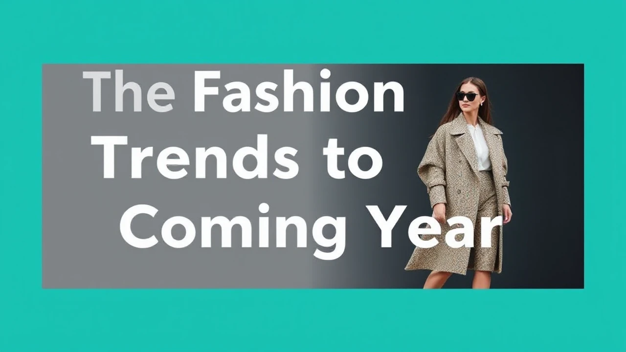 The Fashion Trends to Look Forward to in the Coming Year