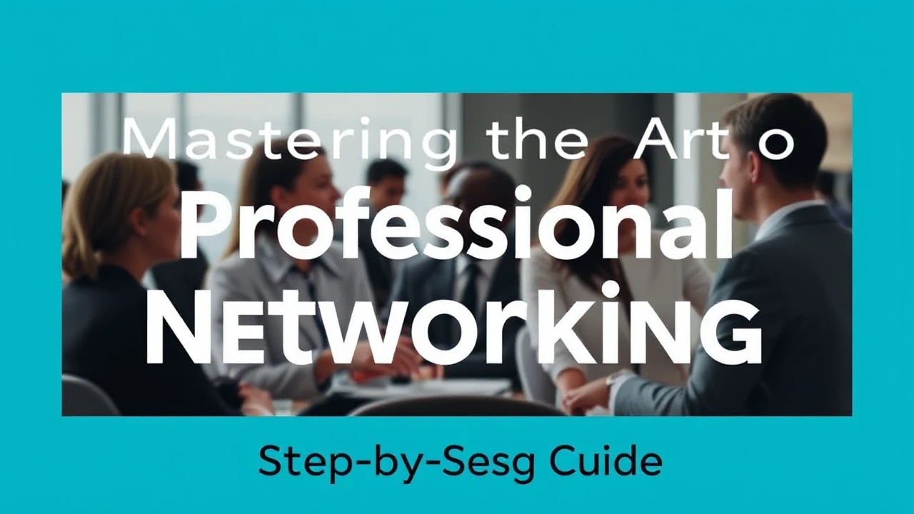 Mastering the Art of Professional Networking: A Step-by-Step Guide
