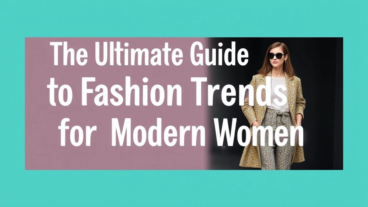 The Ultimate Guide to Fashion Trends for the Modern Woman