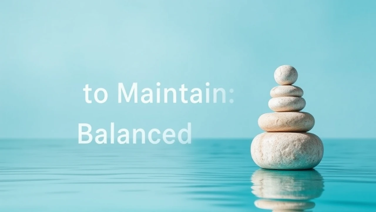 Mastering to Maintaining a Balanced Lifestyle