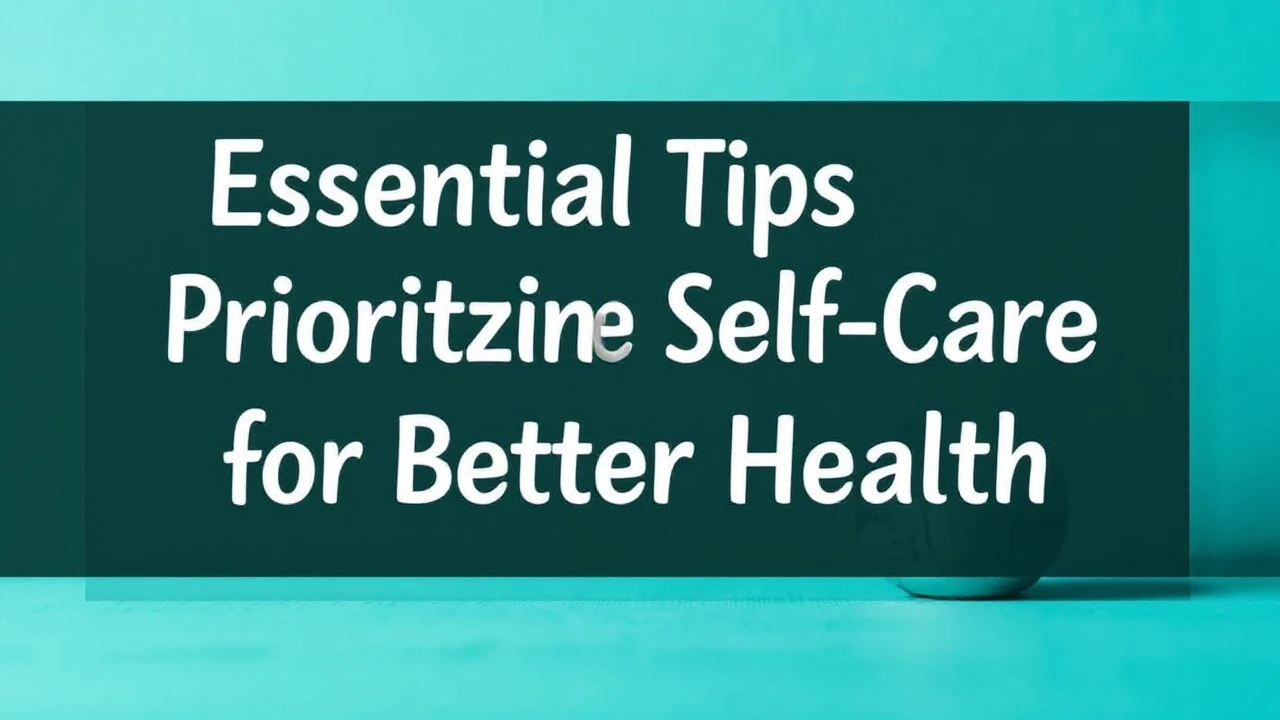Essential Tips for Prioritizing Self-Care for Better Health