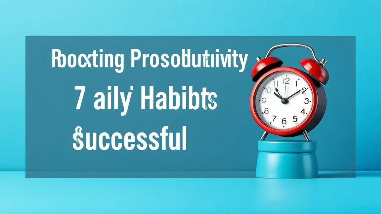 Boosting Productivity: 7 Daily Habits of Successful Individuals