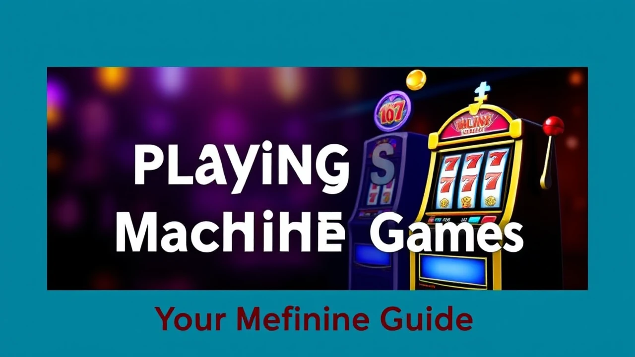 Your Definitive Guide to Playing Slot Machine Games
