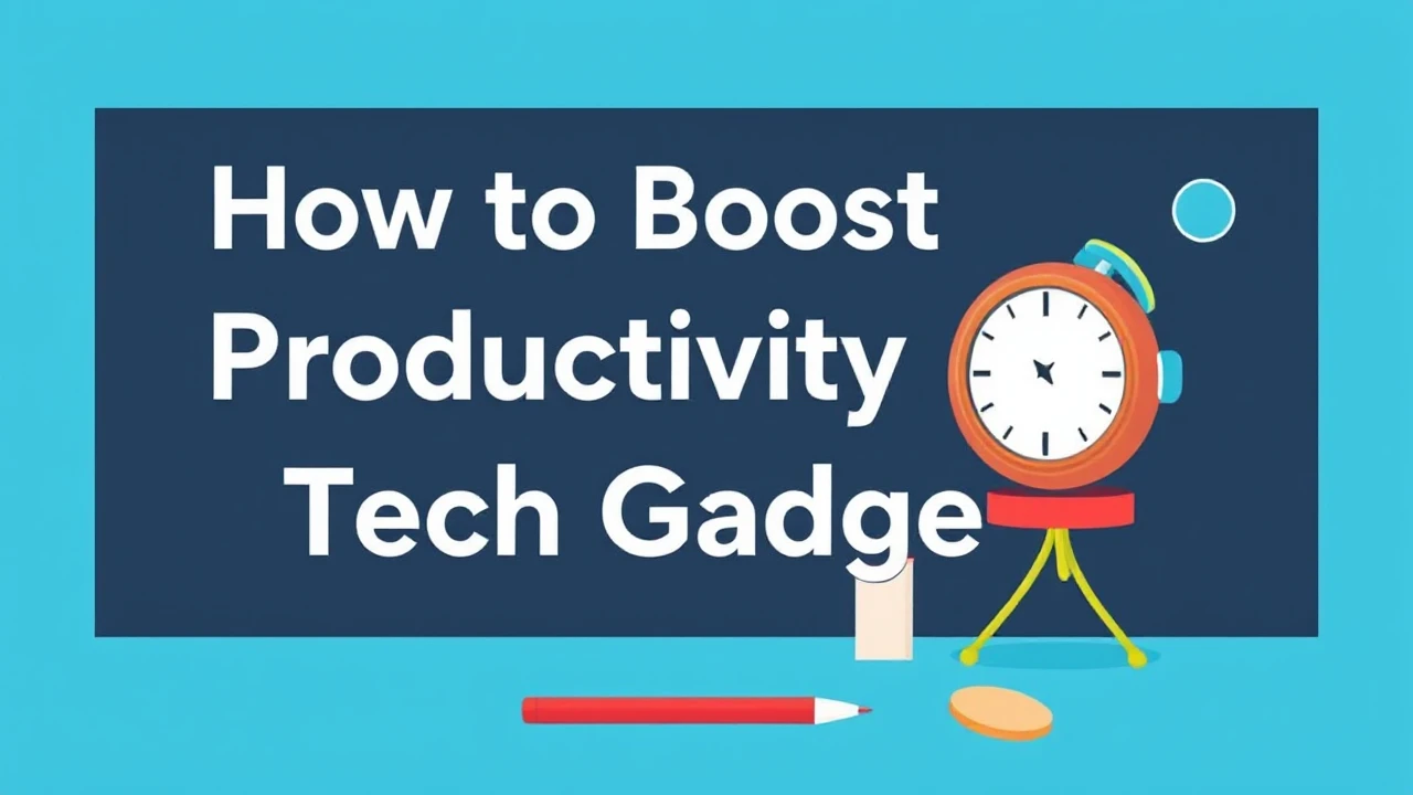 How to Boost Productivity with Tech Gadgets