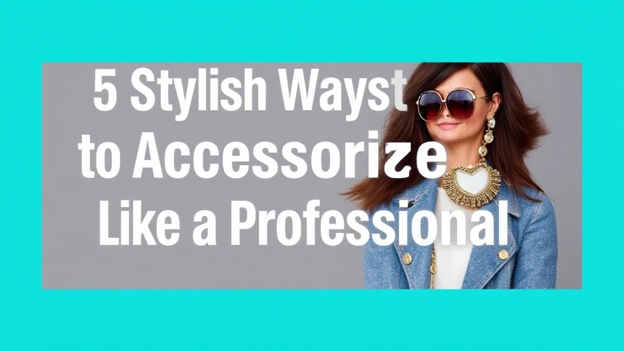 5 Stylish Ways to Accessorize Your Outfit Like a Professional