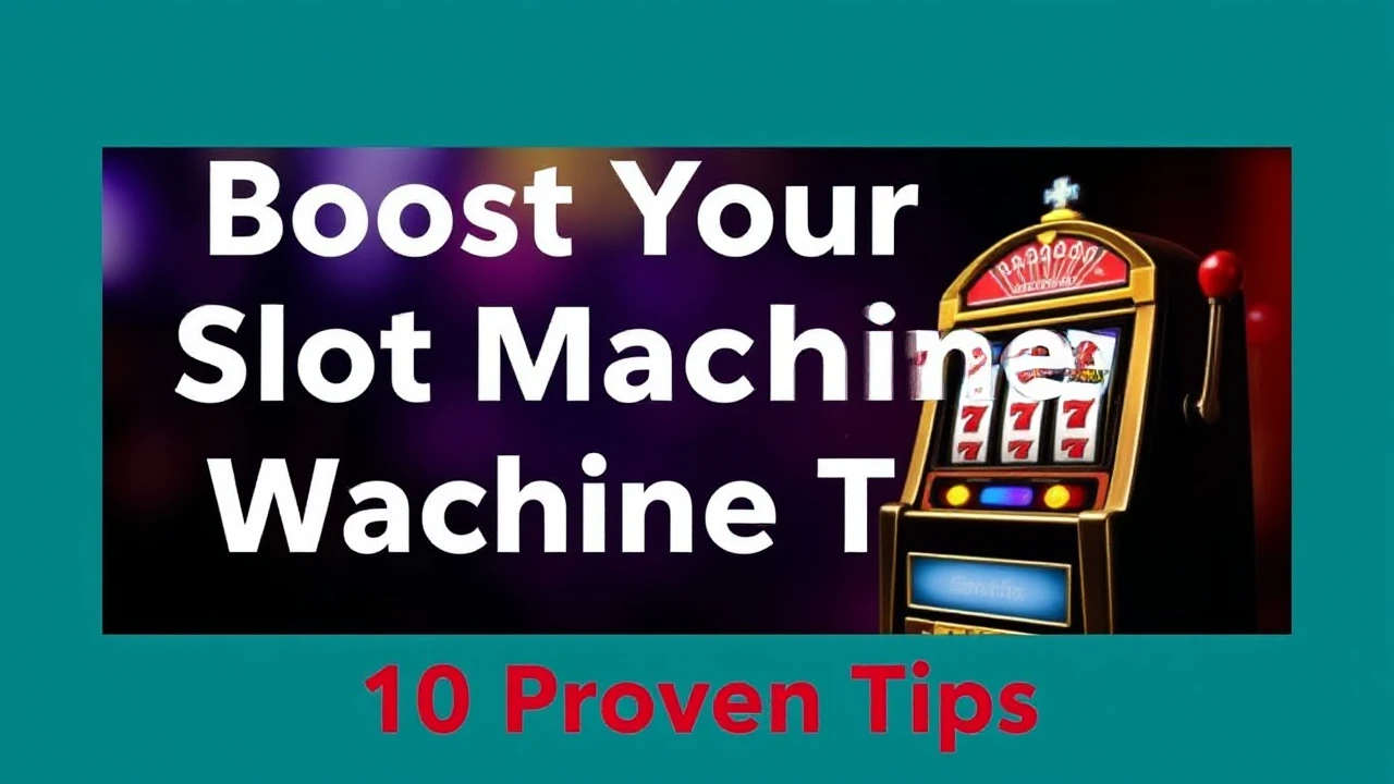 Boost Your Slot Machine Winnings: 10 Proven Tips