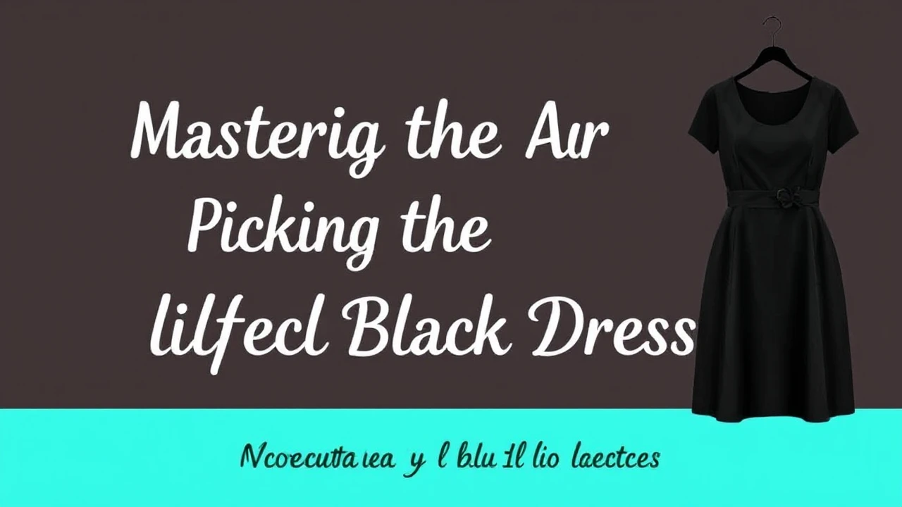 Mastering the Art of Picking the Perfect Little Black Dress