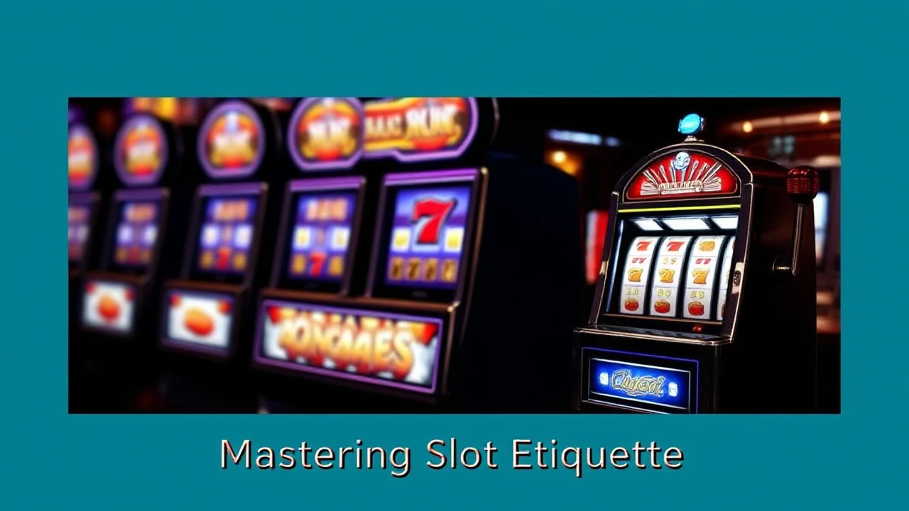Mastering Slot Etiquette: Do's and Don'ts in the Casino