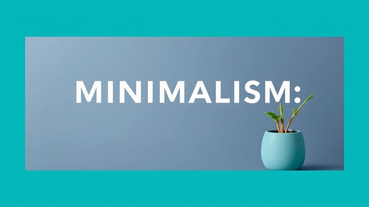 Embracing Minimalism: A Key to Simplifying Your Lifestyle