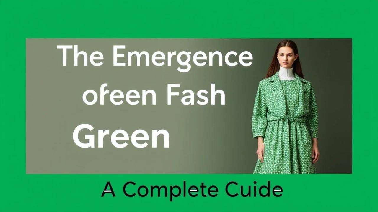 The Emergence of Green Fashion: A Complete Guide