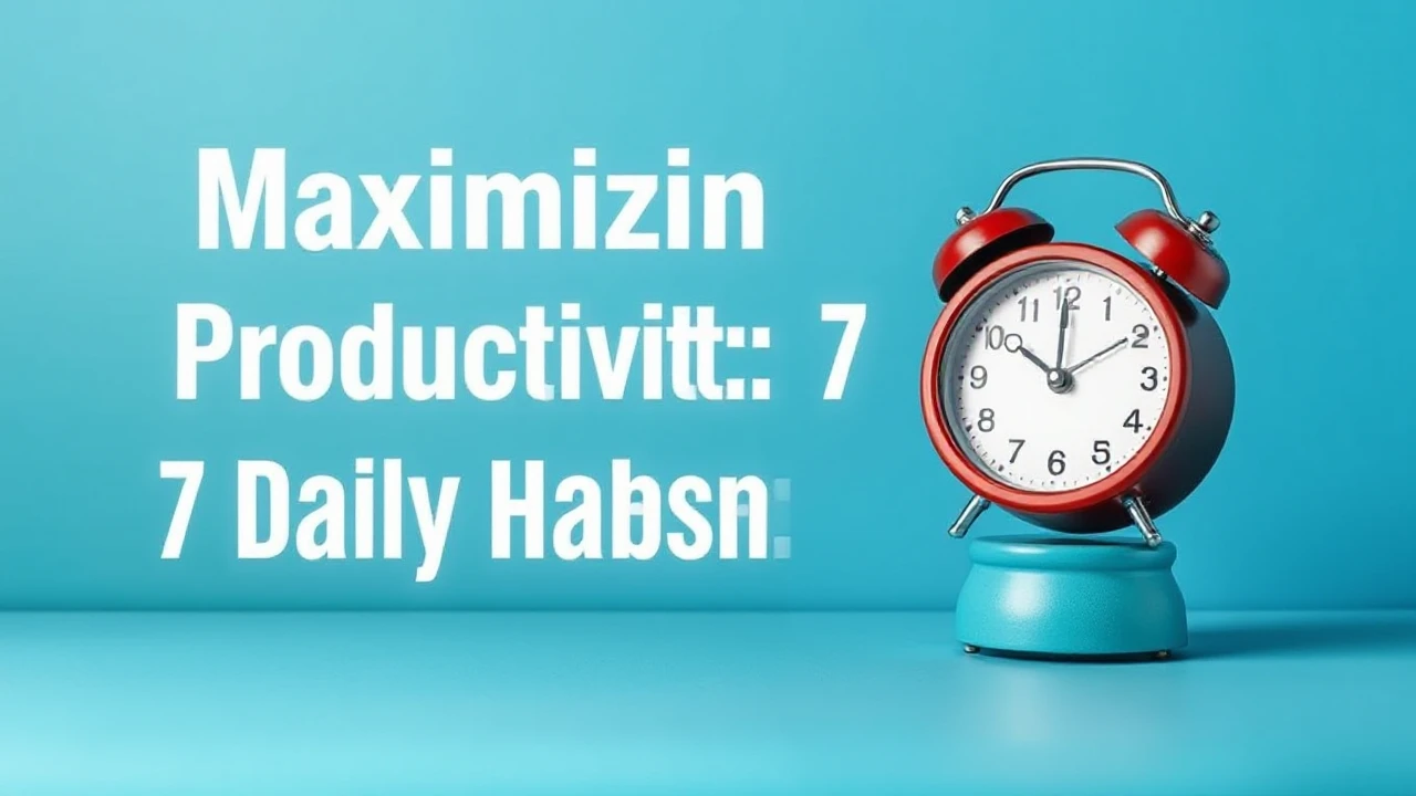 Maximizing Productivity: 7 Daily Habits of Triumphant Folks