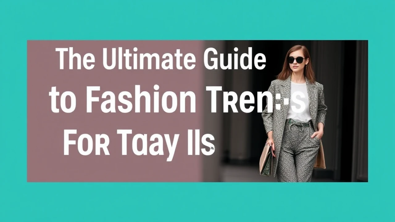 The Ultimate Guide to Fashion Trends for Today's Woman
