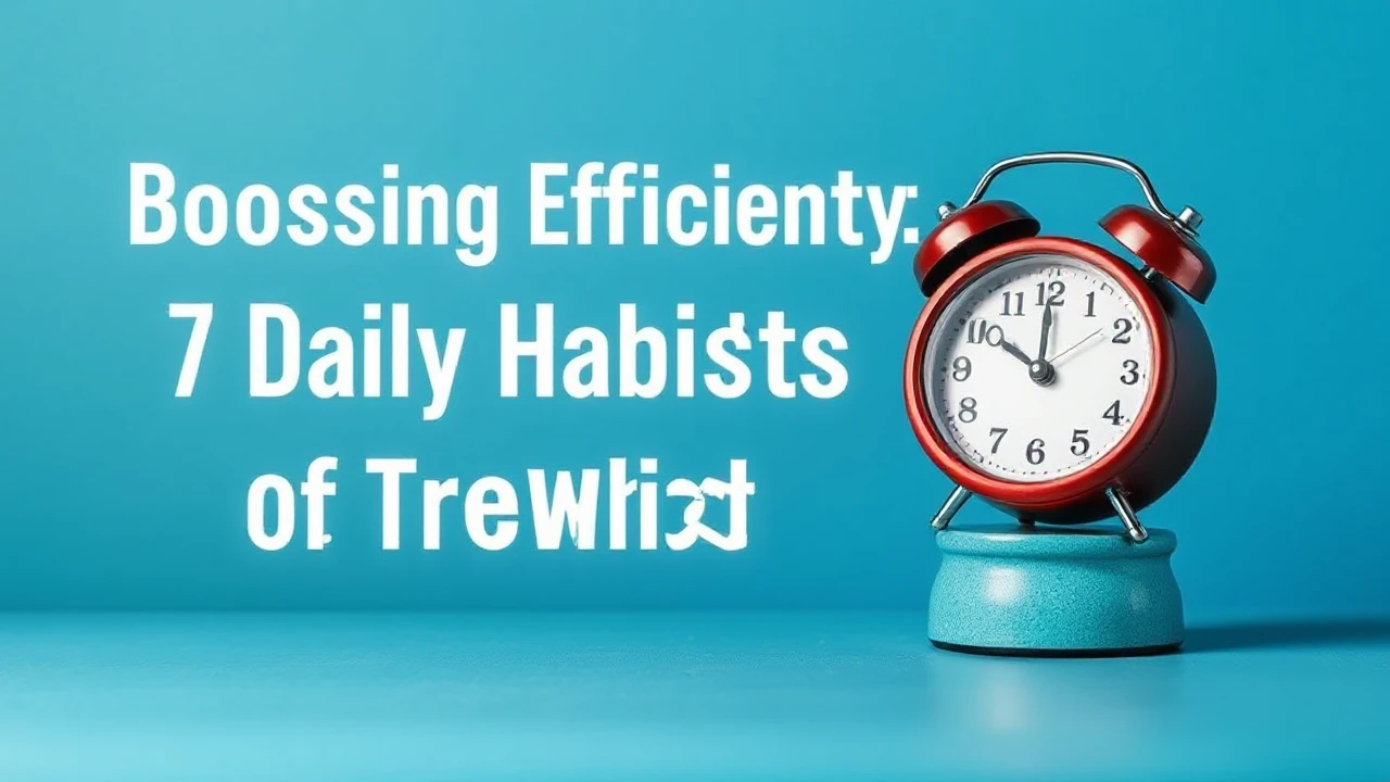 Boosting Efficiency: 7 Daily Habits of Triumphant Folks
