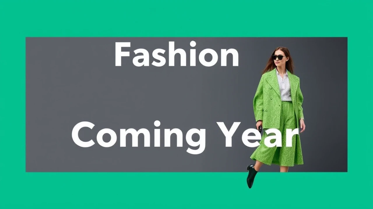 The Fashion Trends to Look Forward to in the Coming Year