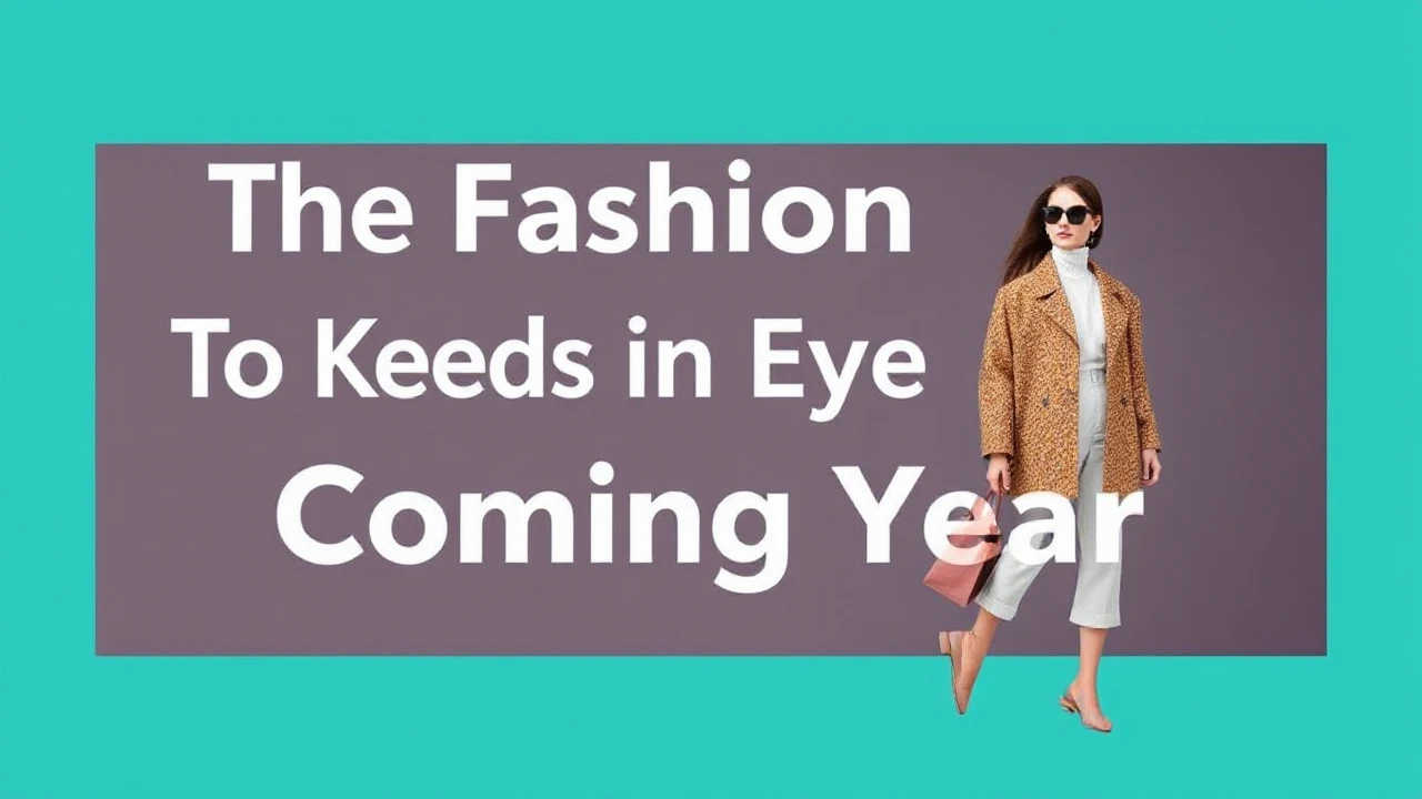 The Fashion Trends to Keep an Eye on in the Coming Year