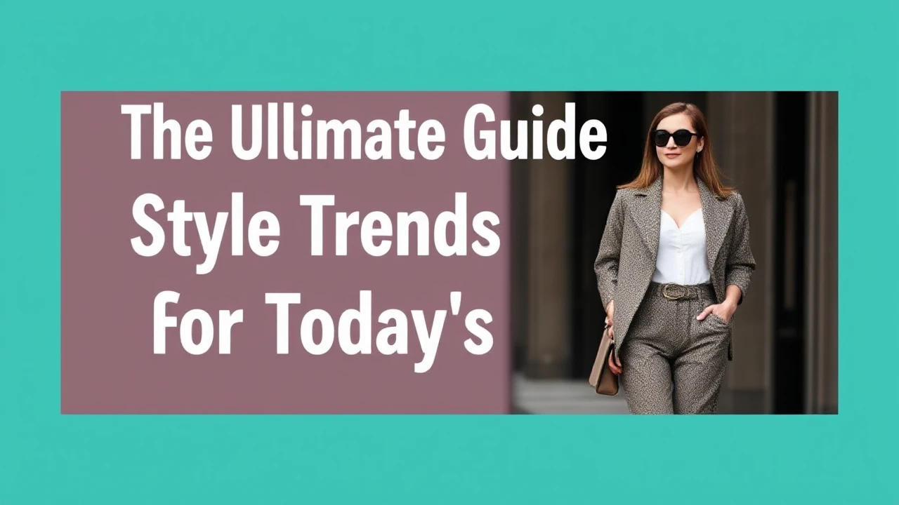 The Ultimate Guide to Style Trends for Today's Woman