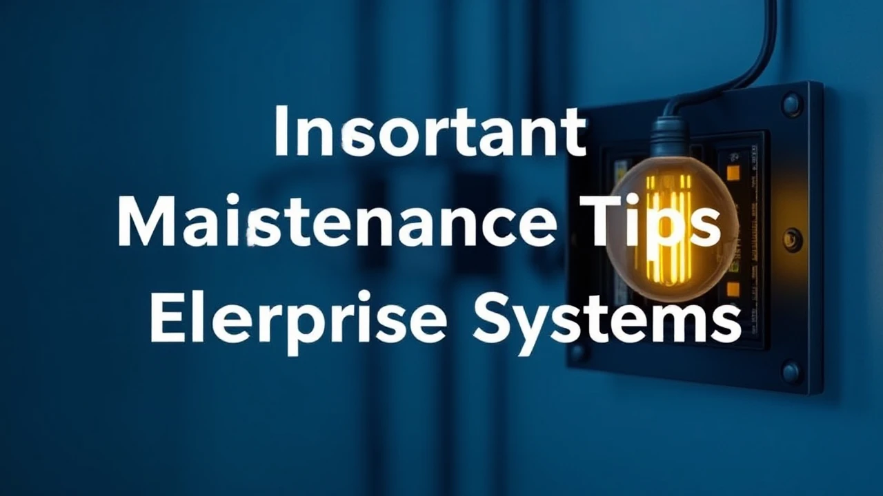 Important Maintenance Tips for Enterprise Electrical Systems