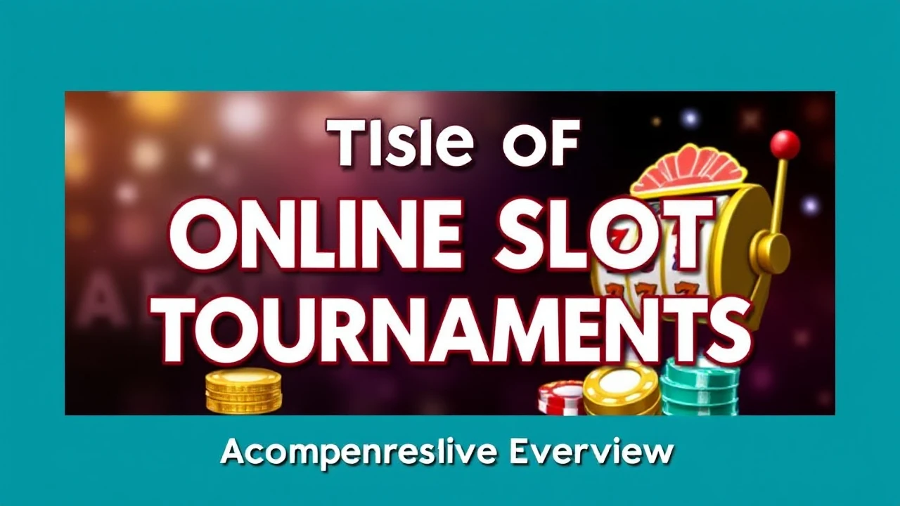 The Rise of Online Slot Tournaments: A Comprehensive Overview