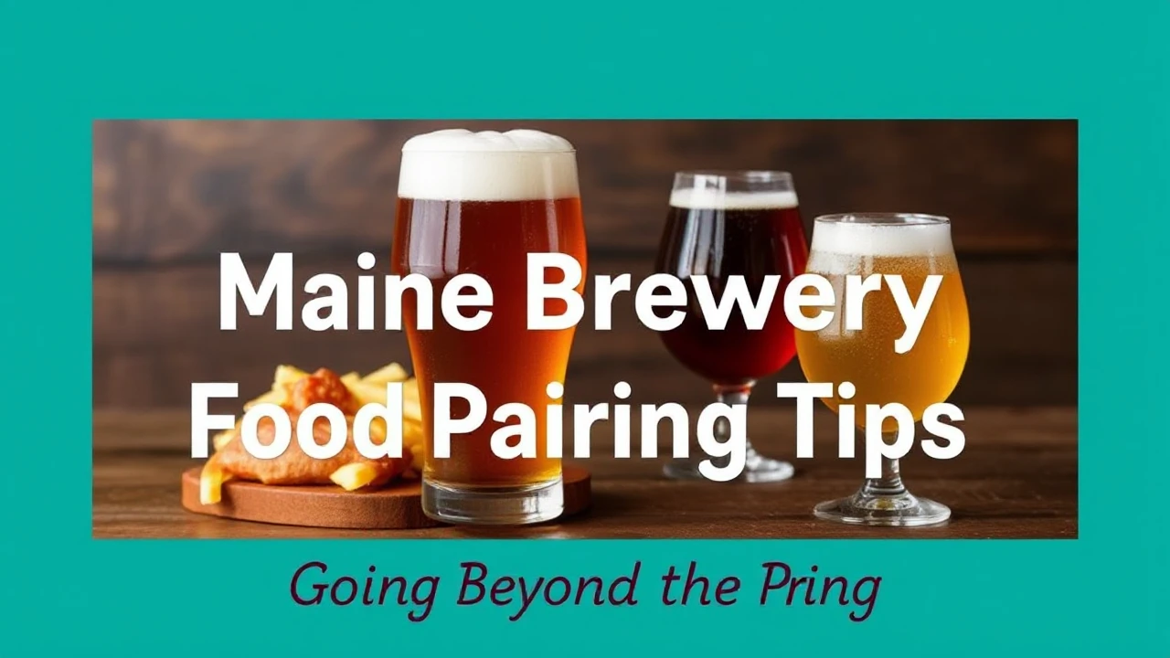 Going Beyond the Pint: Maine Brewery Food Pairing Tips