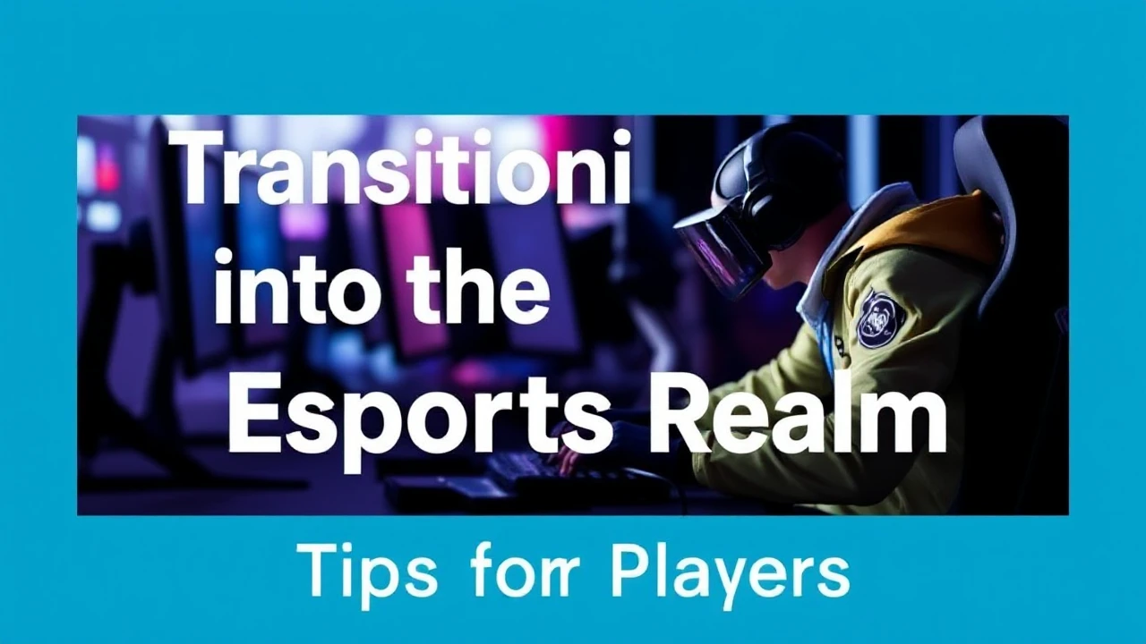 Transitioning into the Esports Realm: Tips for Players