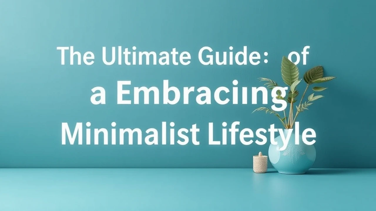 The Ultimate Guide of Embracing a Minimalist Lifestyle