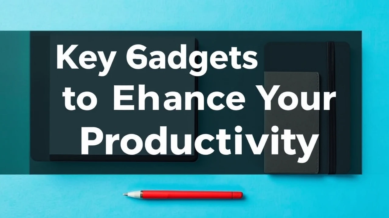 Key Gadgets to Enhance Your Productivity