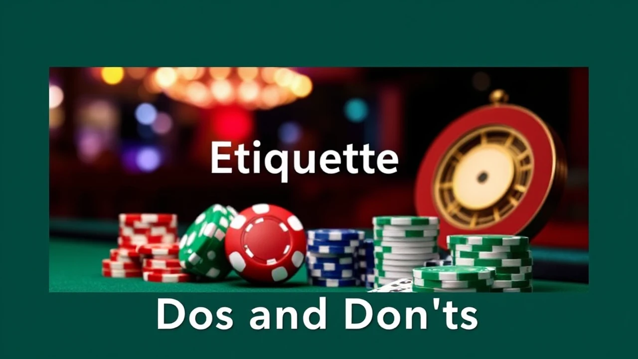 The Etiquette of Casinos: Dos and Don'ts