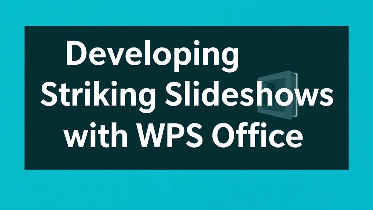 Developing Striking Slideshows with WPS Office