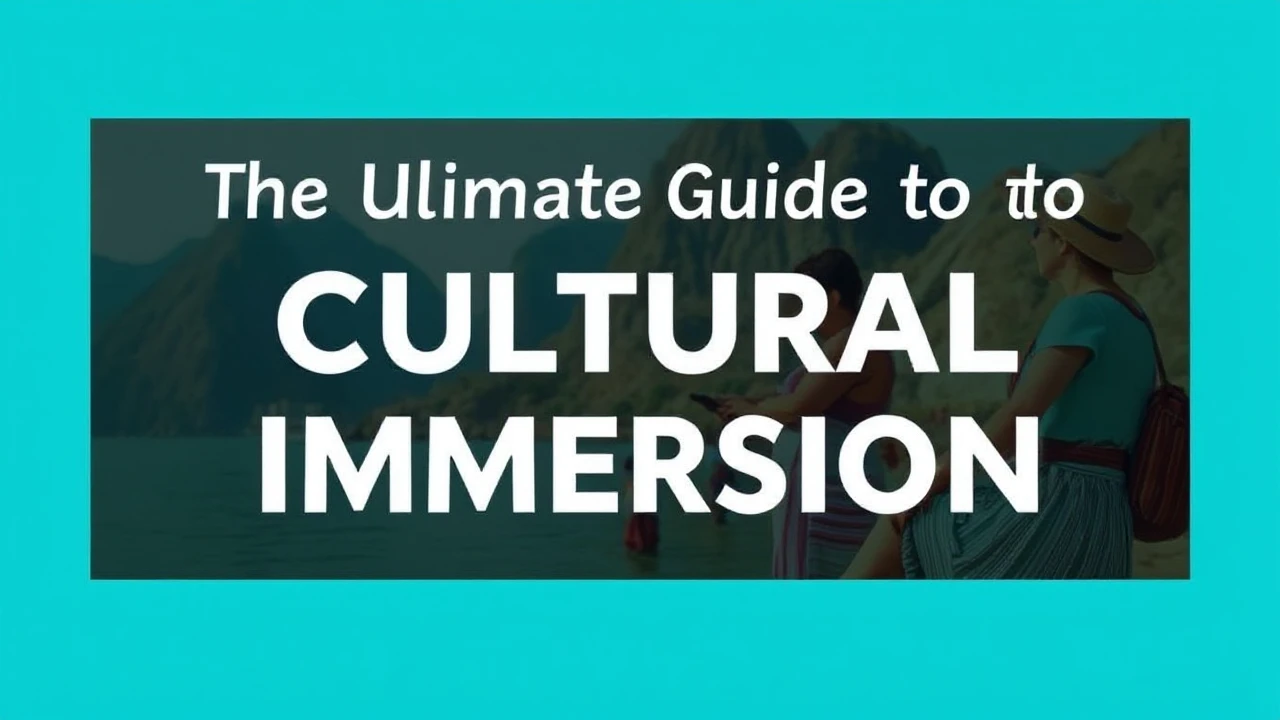 The Ultimate Guide to Cultural Immersion: Embracing Local Traditions While Traveling