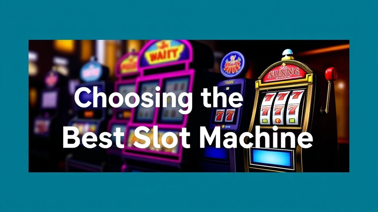 For Beginners: A Guide to Choosing the Best Slot Machine
