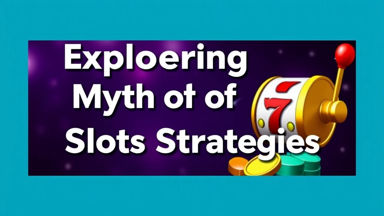 Exploring the Myth of Slots Strategies
