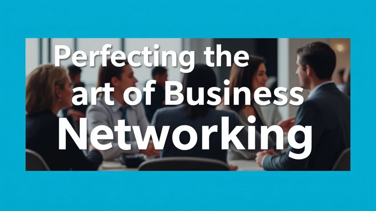 Perfecting the Art of Business Networking: A Step-by-Step Guide