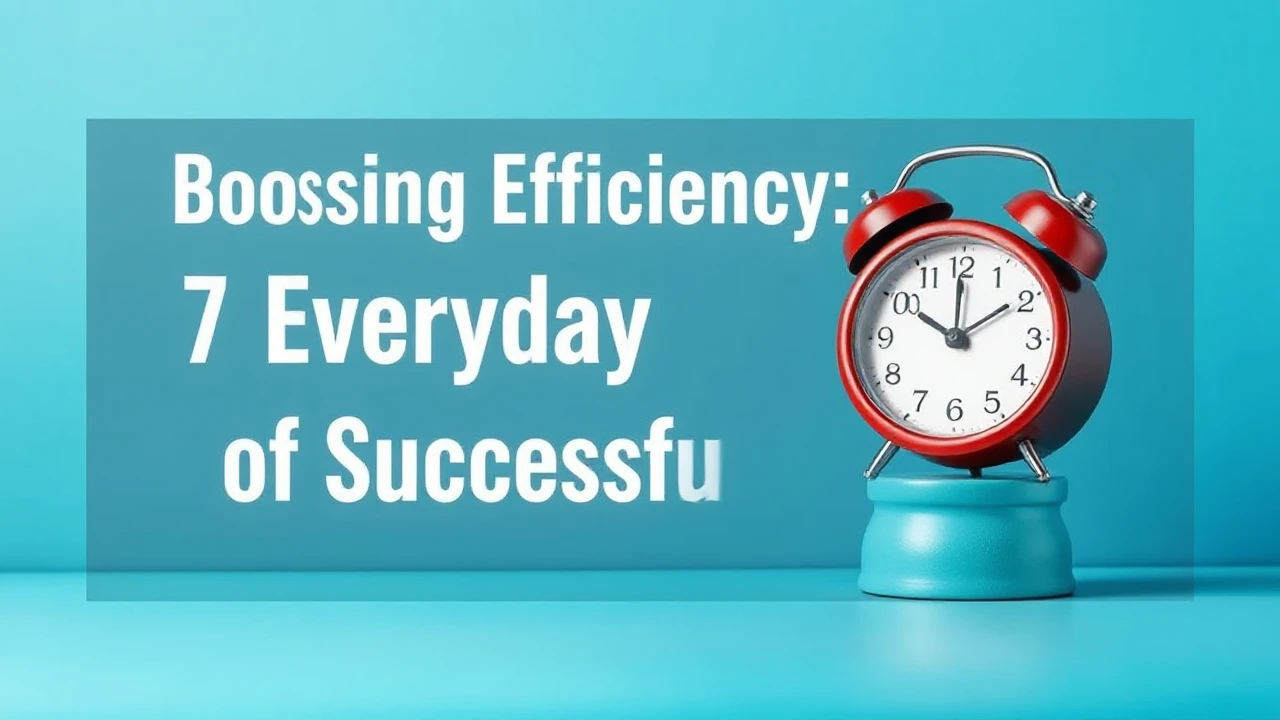 Boosting Efficiency: 7 Everyday Habits of Successful Folks