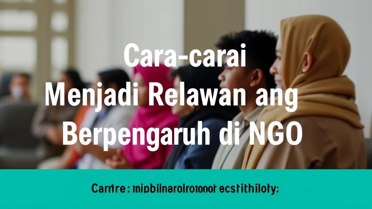 Cara-cara Menjadi Relawan yang Berpengaruh di NGO