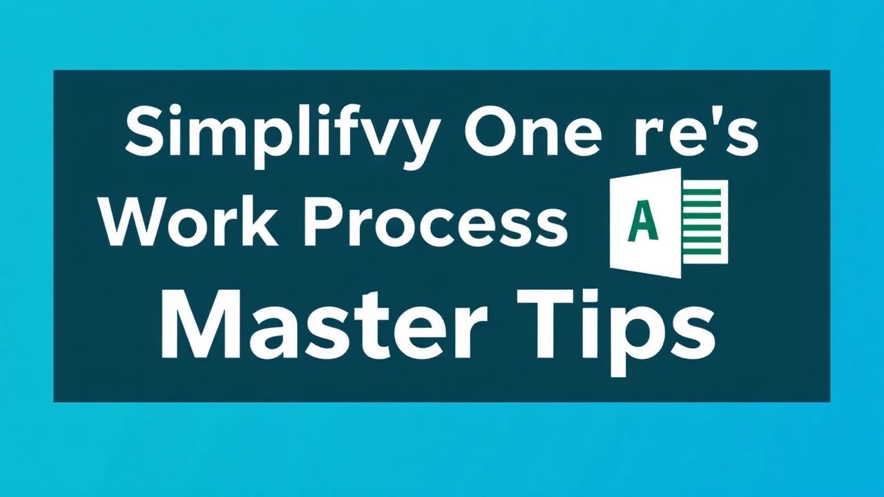 Simplifying One's Work Process with WPS Office: Master Tips