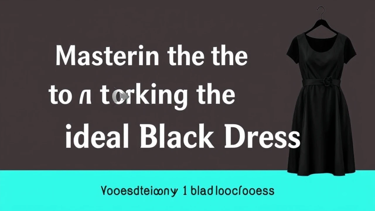 Mastering the Art of Picking the Ideal Little Black Dress