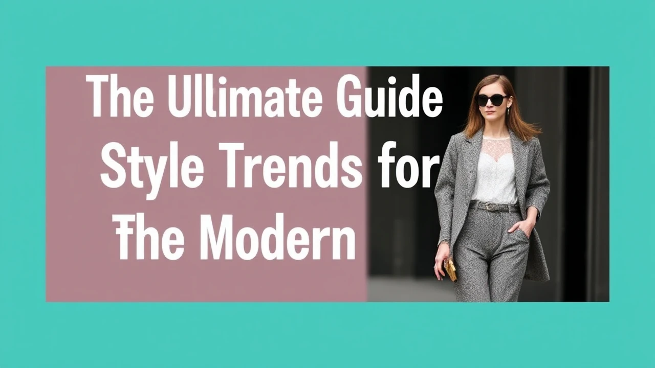 The Ultimate Guide to Style Trends for the Modern Woman