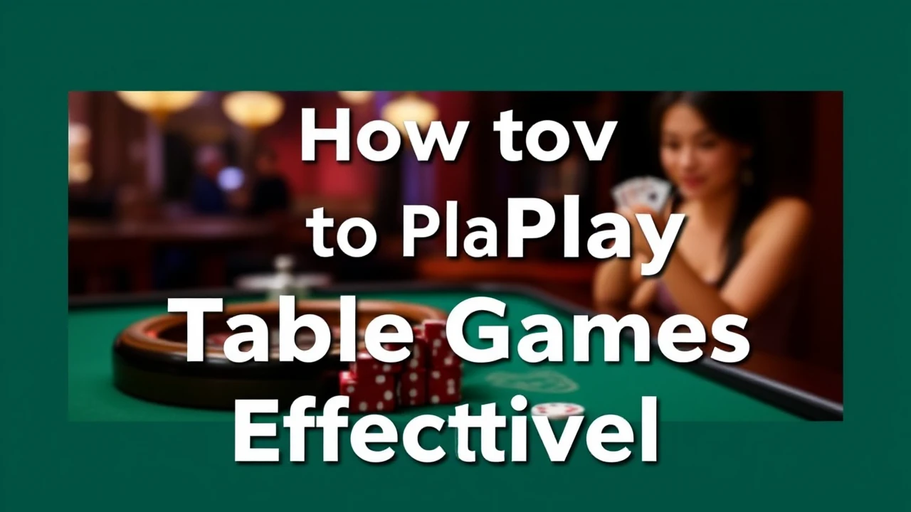 FC88 How to Play Table Games Effectively