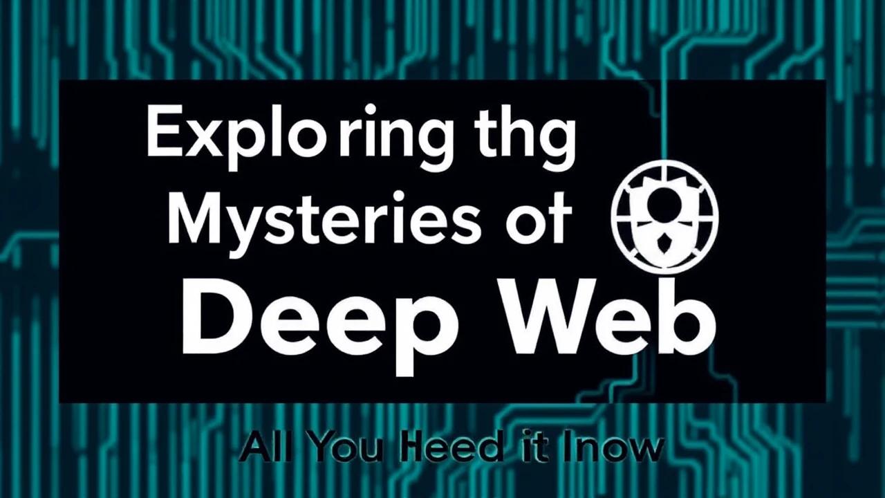 Exploring the Mysteries of the Deep Web: All You Need to Know