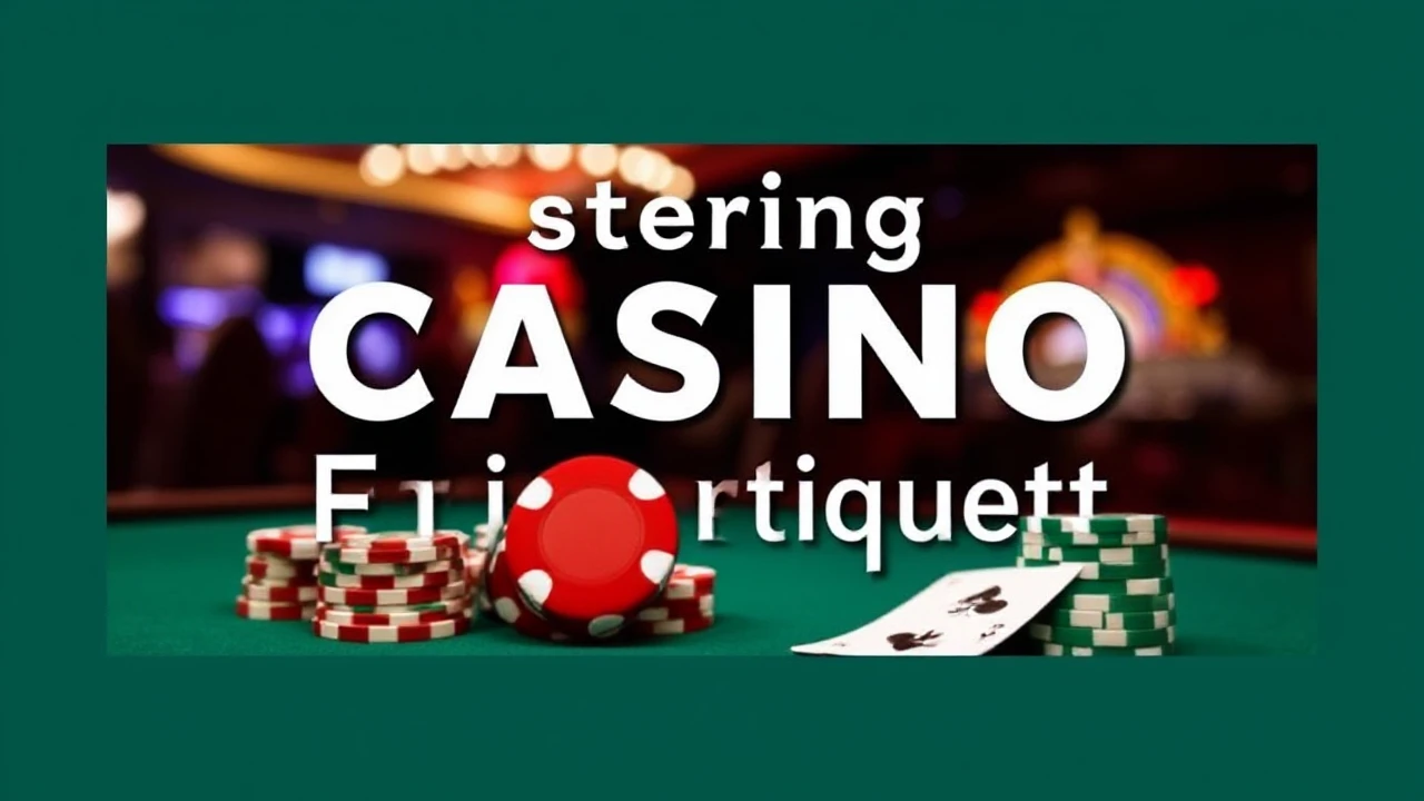 Mastering Casino Etiquette: Proper Behavior for Every Player