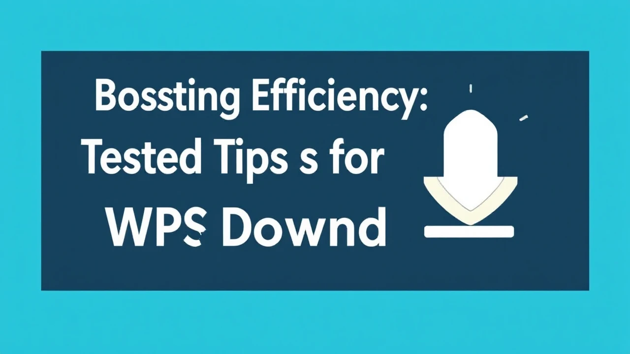 Boosting Efficiency: Tested Tips for Improving WPS Downloads
