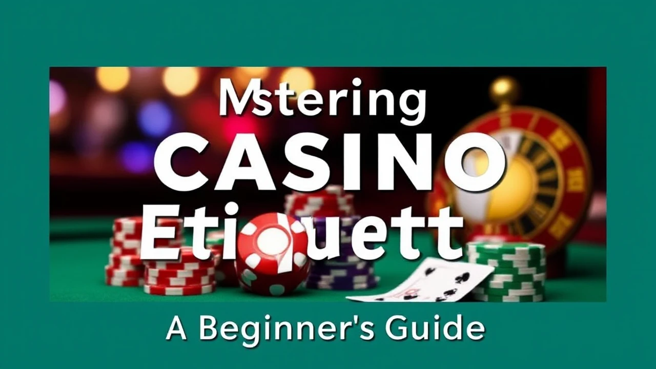 Mastering Casino Etiquette: A Beginner's Guide