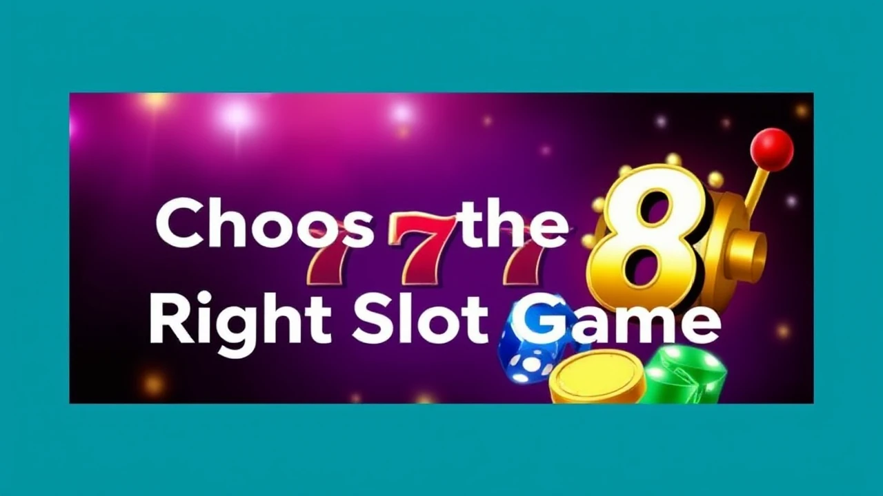 How to Choose the Right Slot Game on ABC8