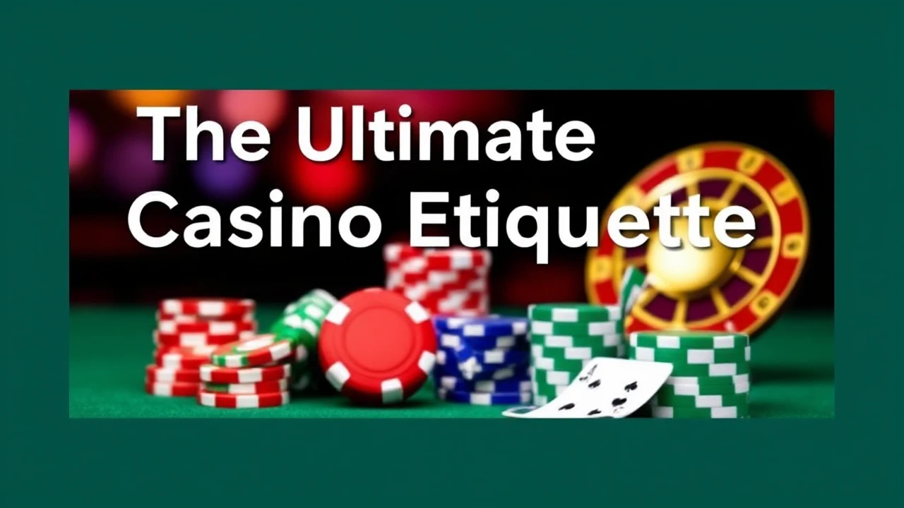 The Ultimate Casino Etiquette Guide for Beginners: What You Should Know