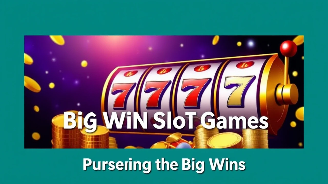 The Attraction of Big Win Slot Games: Pursuing the Big Wins