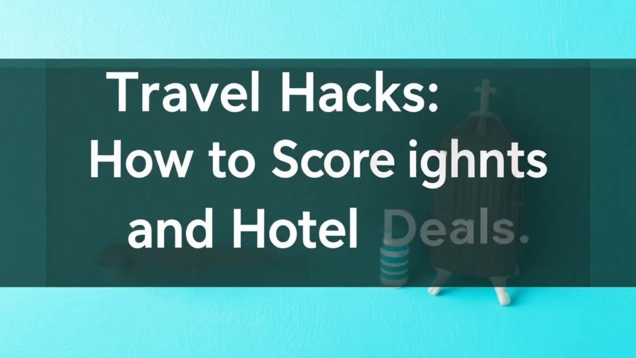 Travel Hacks: How to Score Cheap Flights and Hotel Deals
