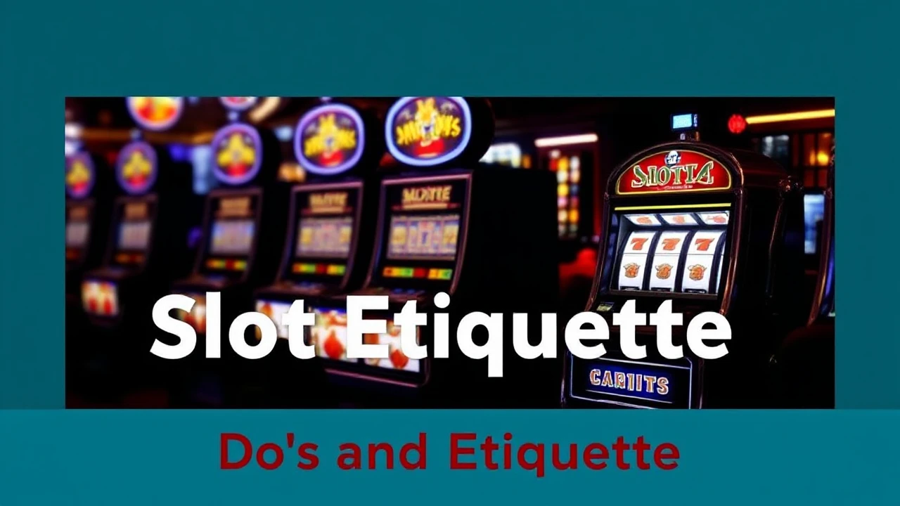 Navigating Slot Etiquette: Do's and Don'ts in the Casino